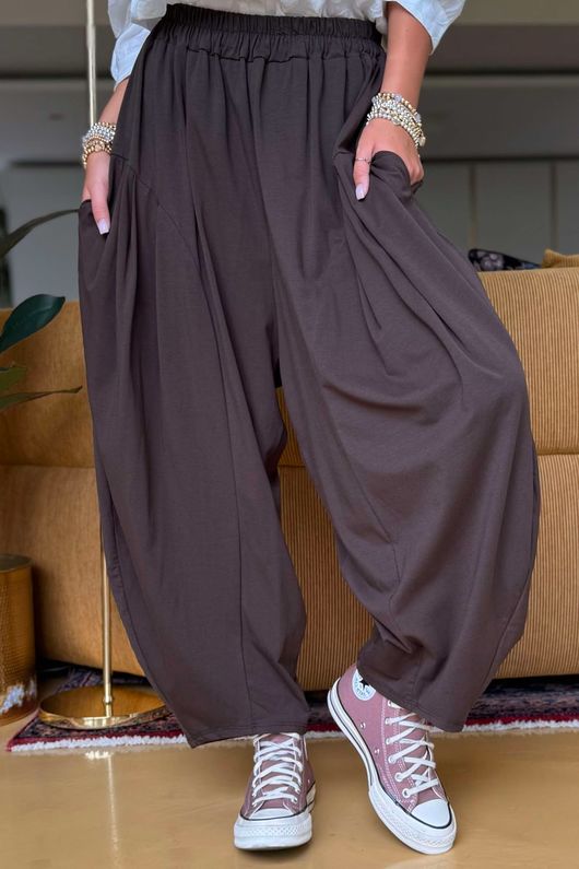 The Edit Sia Pant Coffee Bean